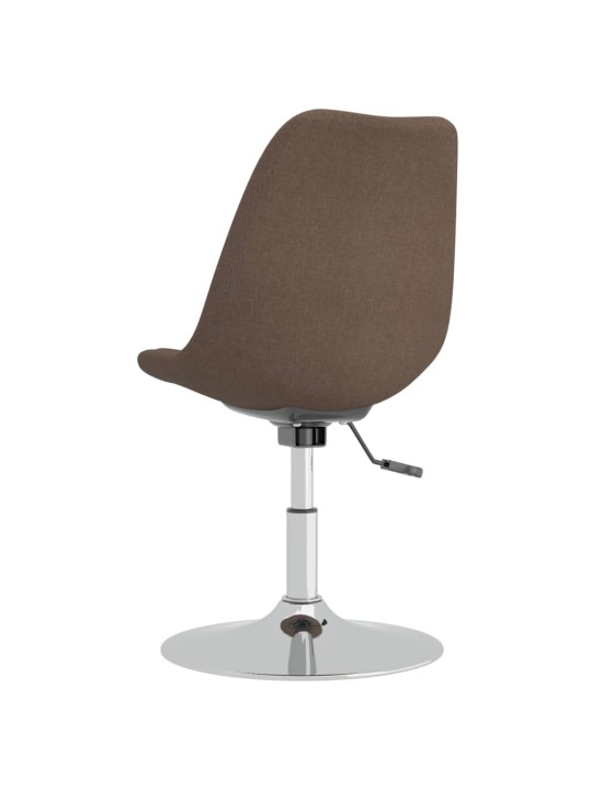 Otočné jídelní židle 4 ks taupe textil