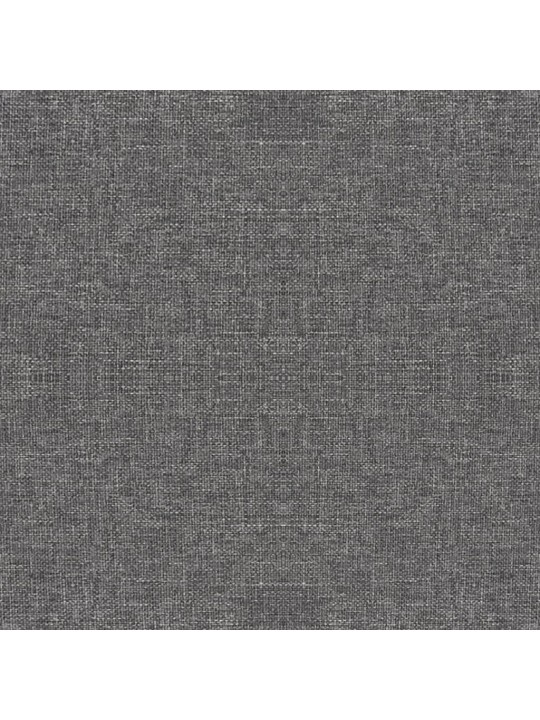 Otočné jídelní židle 2 ks světle šedé textil