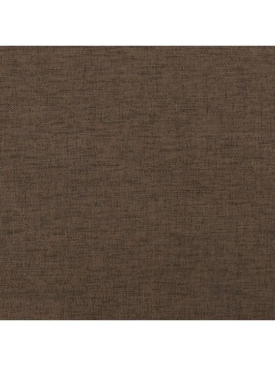 Otočné jídelní židle 2 ks hnědé textil
