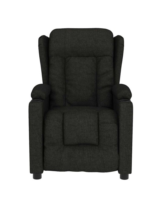 Masážní křeslo černé textil