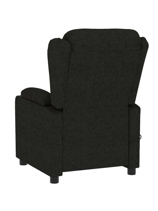 Masážní křeslo černé textil