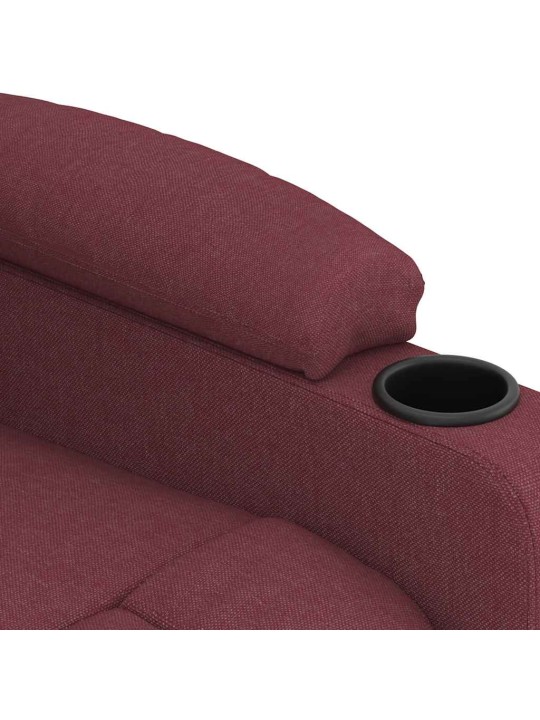 Masážní křeslo vínové textil