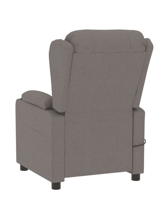 Masážní křeslo taupe textil