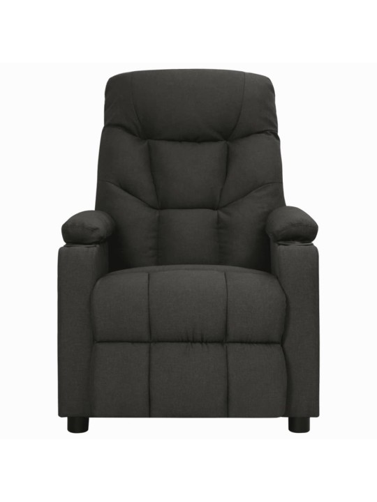 Polohovací křeslo černé textil