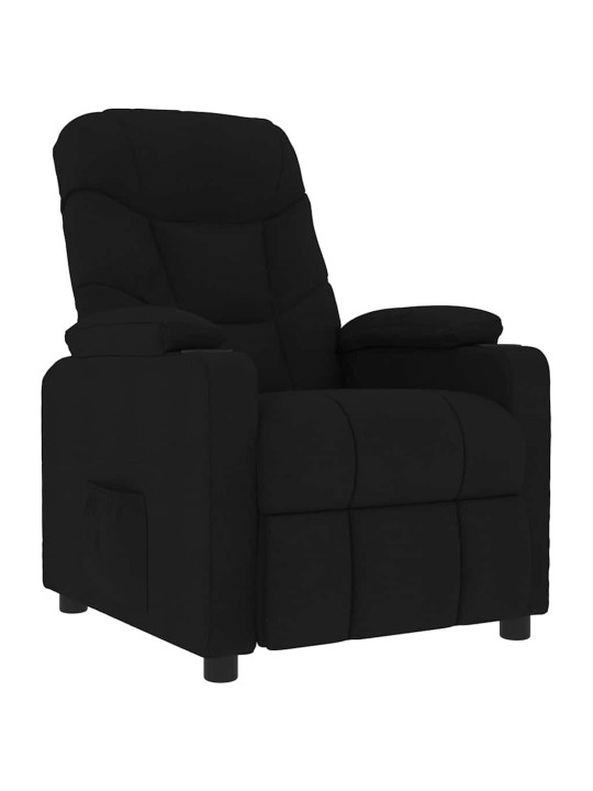 Masážní křeslo černé textil