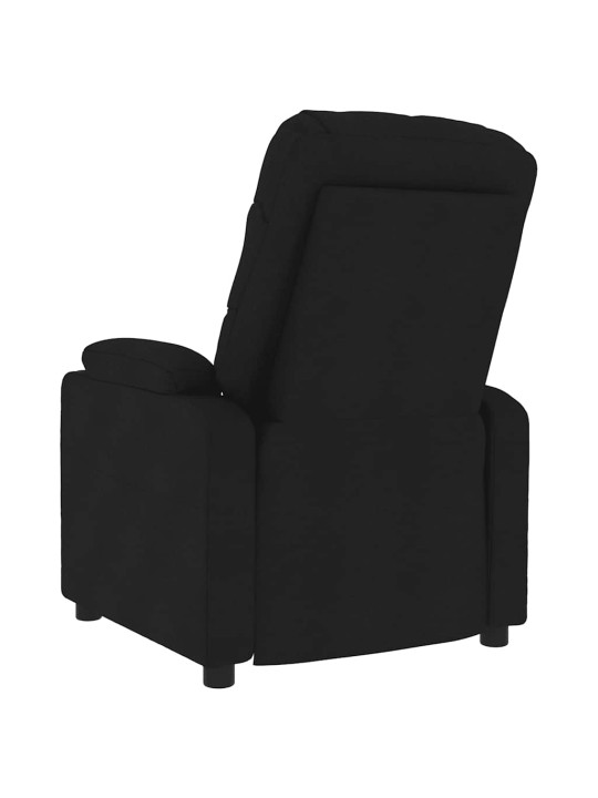 Masážní křeslo černé textil