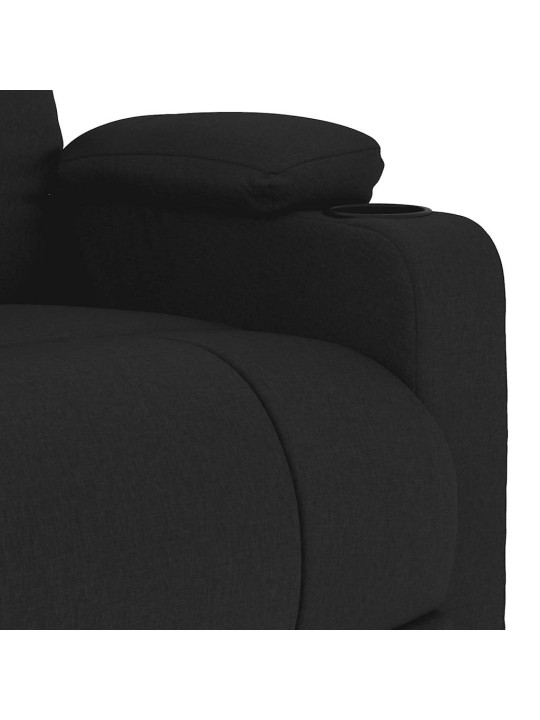 Masážní křeslo černé textil