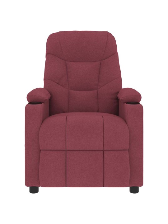 Masážní křeslo vínové textil