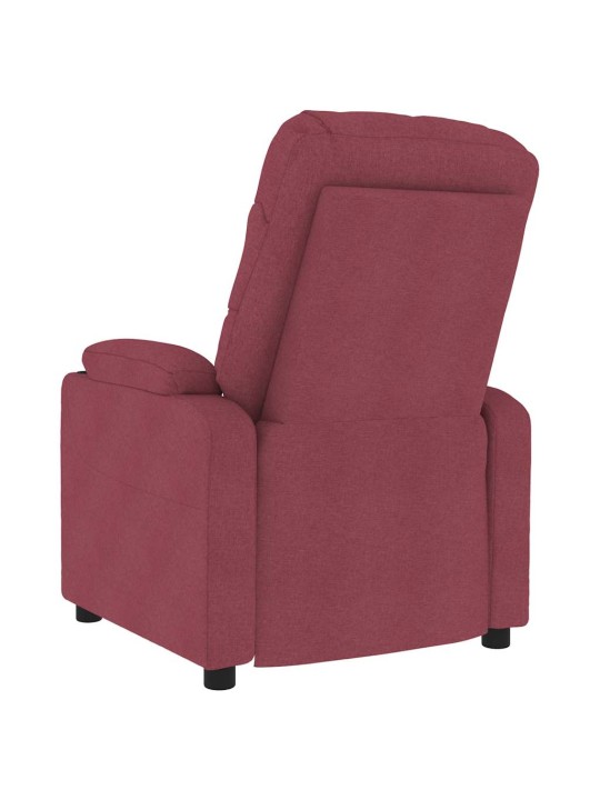 Masážní křeslo vínové textil
