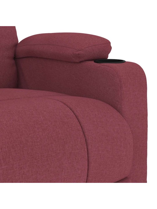 Masážní křeslo vínové textil