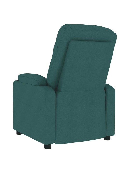 Masážní křeslo tmavě zelené textil