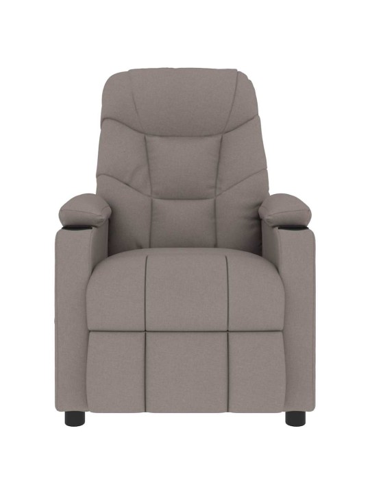 Masážní křeslo taupe textil