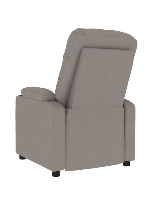 Masážní křeslo taupe textil