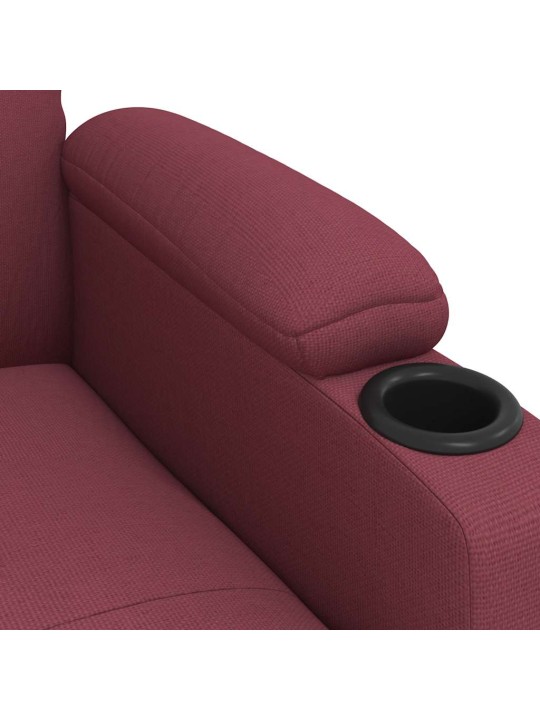 Masážní křeslo vínové textil