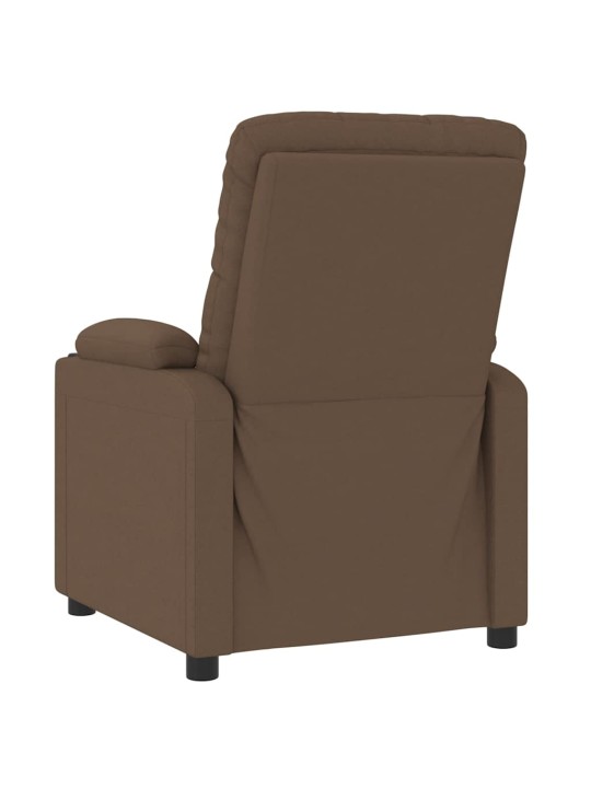 Masážní křeslo hnědé textil