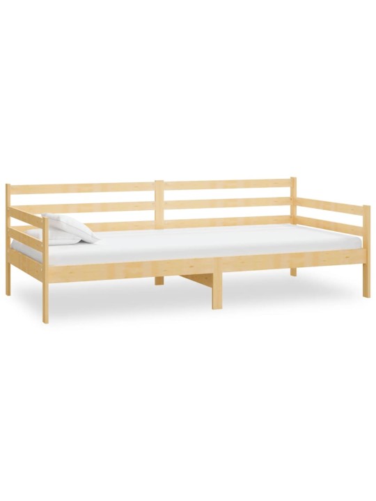 Válenda s matrací 90 x 200 cm masivní borové dřevo