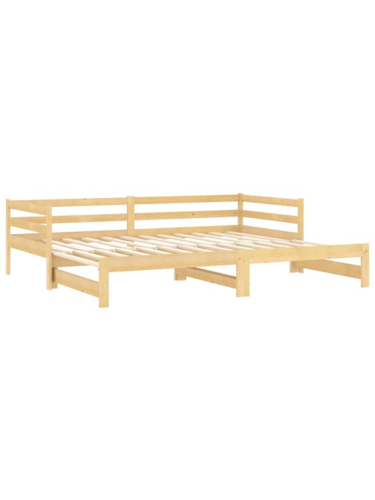 Výsuvná válenda 2× (90 x 200 cm) masivní borové dřevo