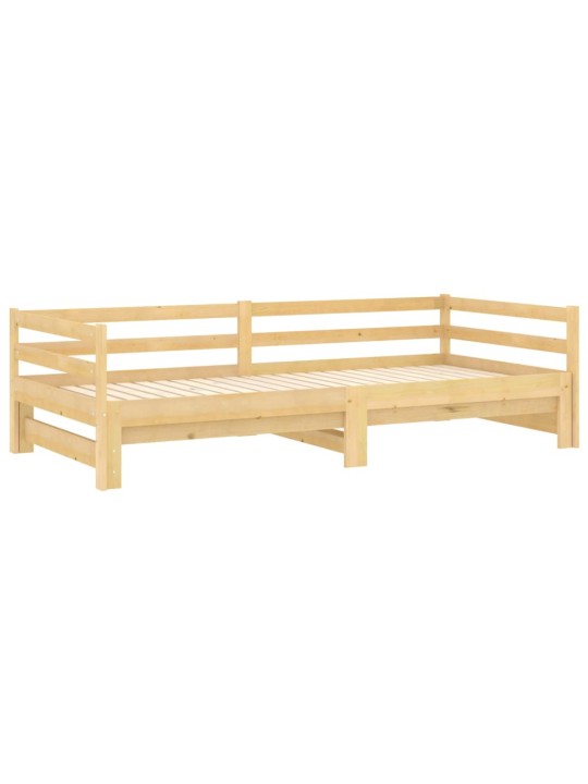 Výsuvná válenda 2× (90 x 200 cm) masivní borové dřevo