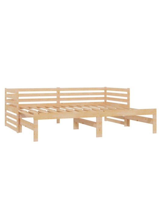 Výsuvná válenda 2× (90 x 200 cm) masivní borové dřevo