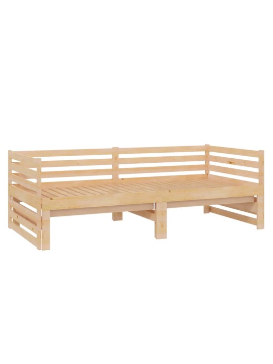 Výsuvná válenda 2× (90 x 200 cm) masivní borové dřevo