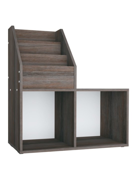Dětský regál na časopisy šedý dub sonoma 71x30x78,5 cm kompozit
