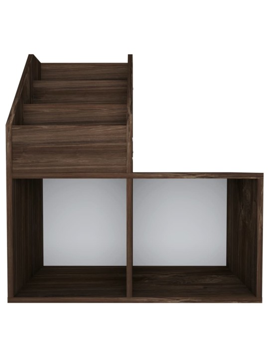 Dětský regál na časopisy kouřový dub 71 x 30 x 78,5 cm kompozit