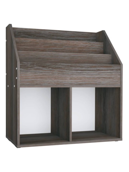 Dětský regál na časopisy šedý dub sonoma 71x30x78,5 cm kompozit