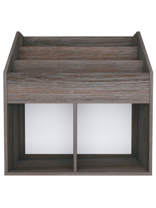 Dětský regál na časopisy šedý dub sonoma 71x30x78,5 cm kompozit