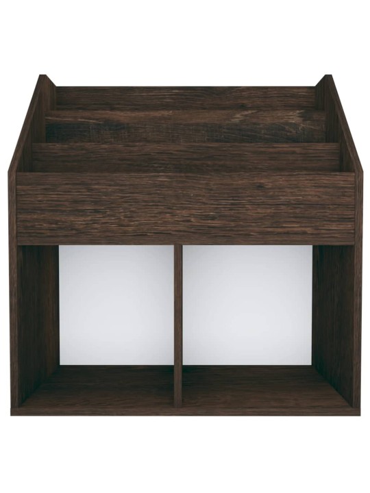 Dětský regál na časopisy kouřový dub 71 x 30 x 78,5 cm kompozit