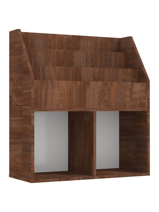 Dětský regál na časopisy hnědý dub 71 x 30 x 78,5 cm kompozit