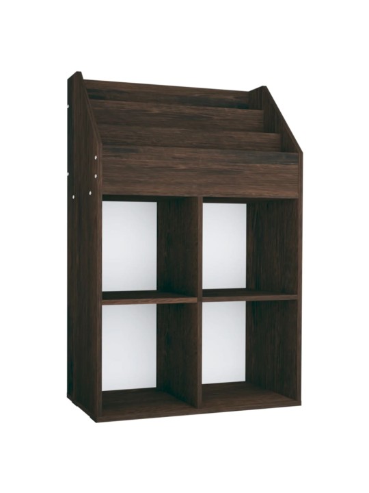 Dětský regál na časopisy kouřový dub 71 x 30 x 114 cm kompozit