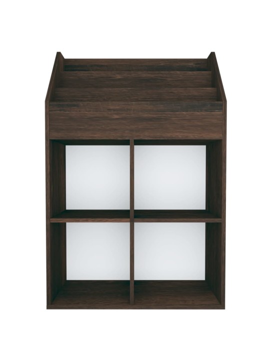 Dětský regál na časopisy kouřový dub 71 x 30 x 114 cm kompozit