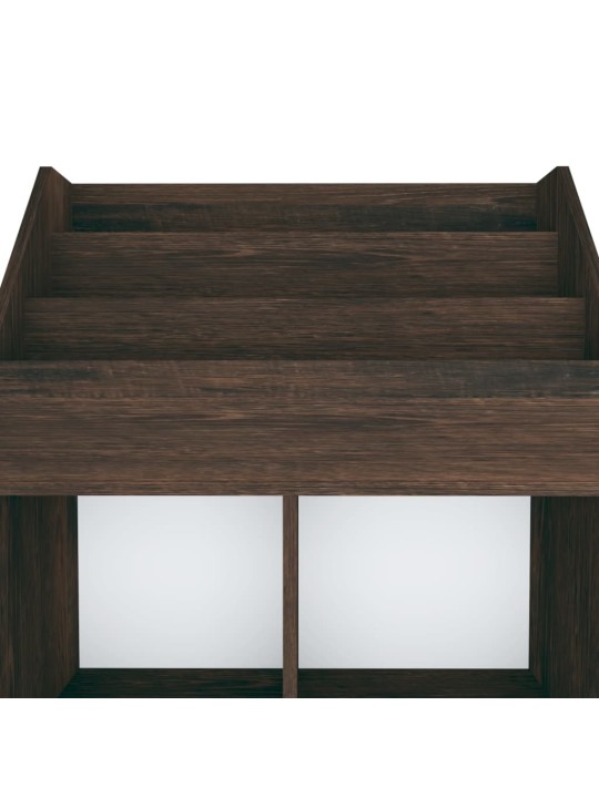 Dětský regál na časopisy kouřový dub 71 x 30 x 114 cm kompozit