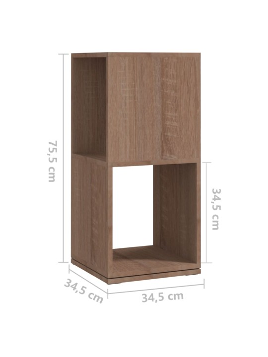 Otočná skříňka dub sonoma 34,5x34,5x75,5 cm kompozitní dřevo