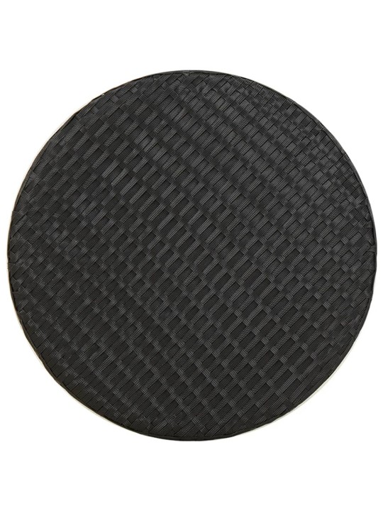 Čajový stolek černý 45 cm polyratan