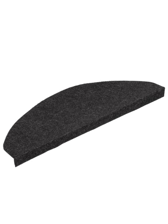Samolepicí nášlapy na schody 15 ks 65x22,5x3,5 cm černé
