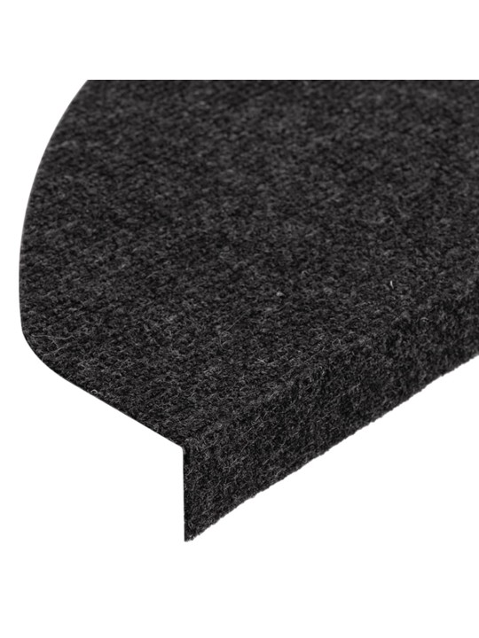Samolepicí nášlapy na schody 15 ks 65x22,5x3,5 cm černé