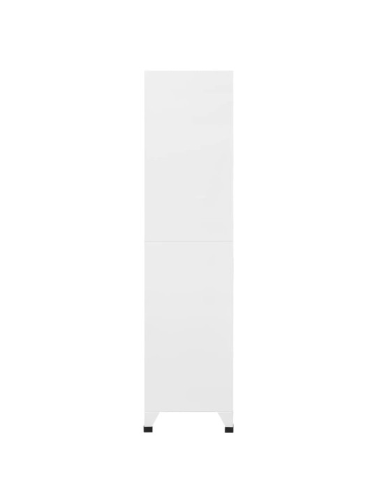 Uzamykatelná skříň světle a tmavě šedá 90 x 40 x 180 cm ocel