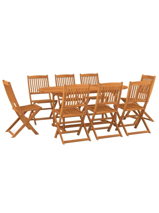 9dílný zahradní jídelní set 180x90x75 cm masivní akáciové dřevo