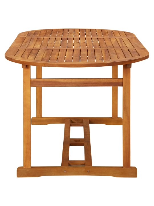 9dílný zahradní jídelní set 180x90x75 cm masivní akáciové dřevo