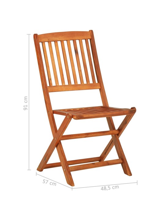 9dílný zahradní jídelní set 180x90x75 cm masivní akáciové dřevo