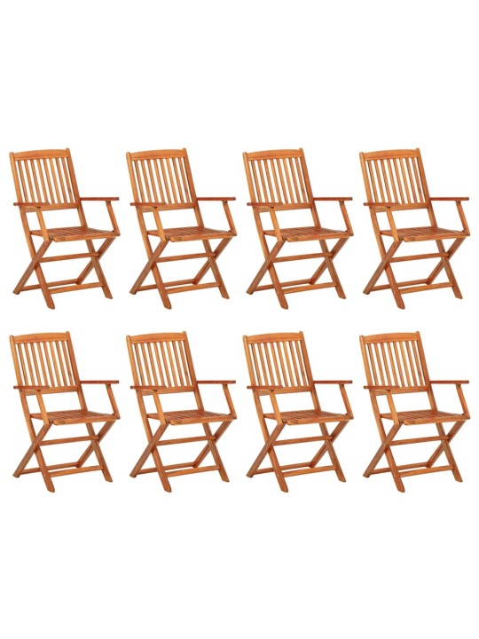 9dílný zahradní jídelní set 220x90x75 cm masivní akáciové dřevo