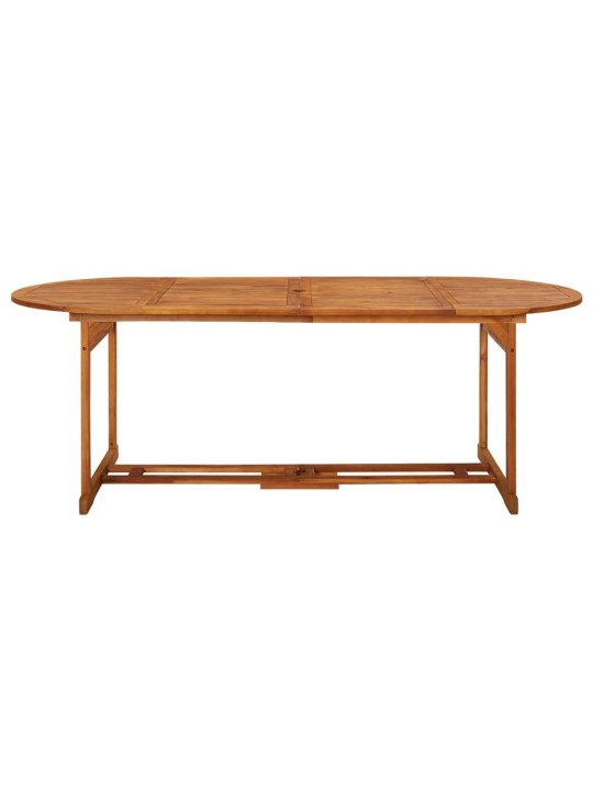 9dílný zahradní jídelní set 220x90x75 cm masivní akáciové dřevo