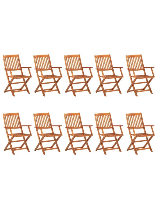 11dílný zahradní jídelní set 280x90x75cm masivní akáciové dřevo
