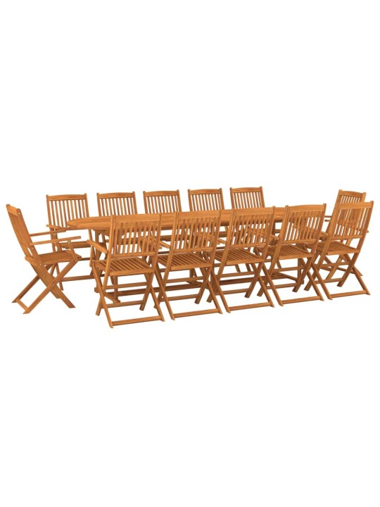 13dílný zahradní jídelní set 280x90x75cm masivní akáciové dřevo