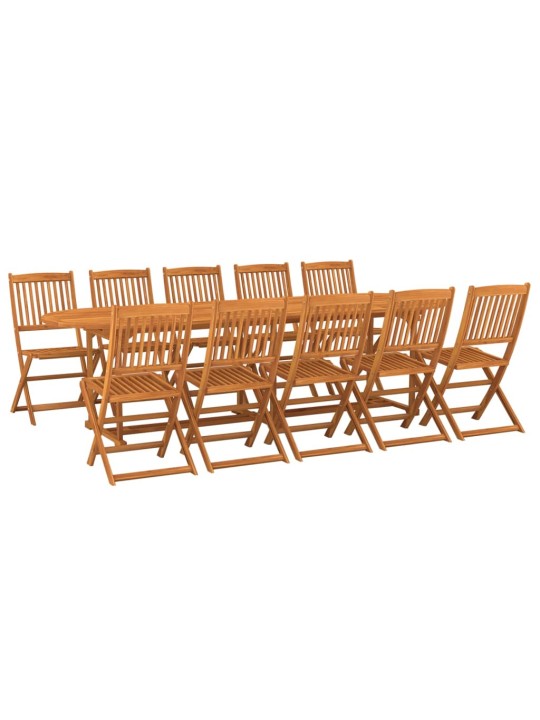 11dílný zahradní jídelní set 280x90x75cm masivní akáciové dřevo