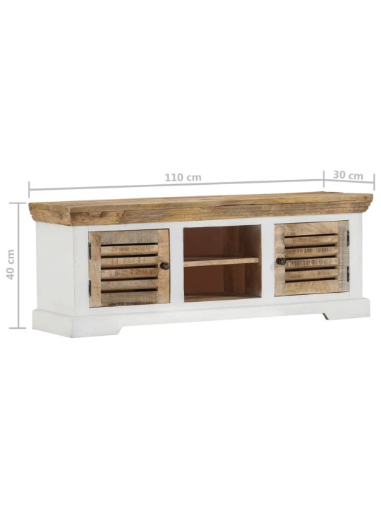 TV skříňka 110 x 30 x 40 cm masivní mangovníkové dřevo