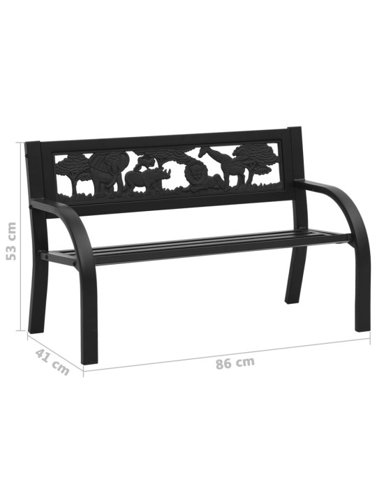 Dětská zahradní lavice 86 cm ocel