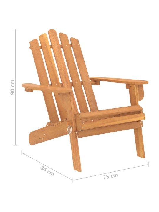 Zahradní židle Adirondack masivní akáciové dřevo
