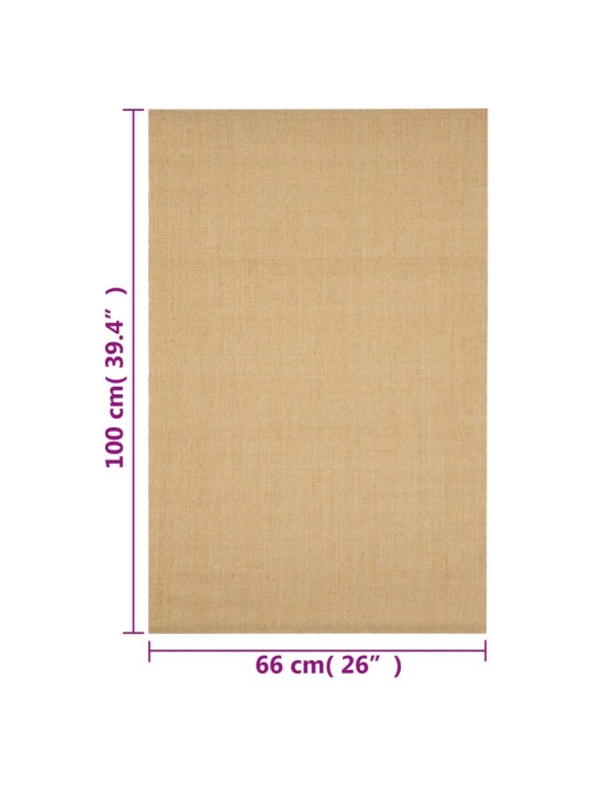 Koberec přírodní sisal 66 x 100 cm